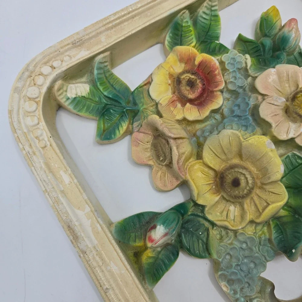 Vintage Floral Wall Plaque 11